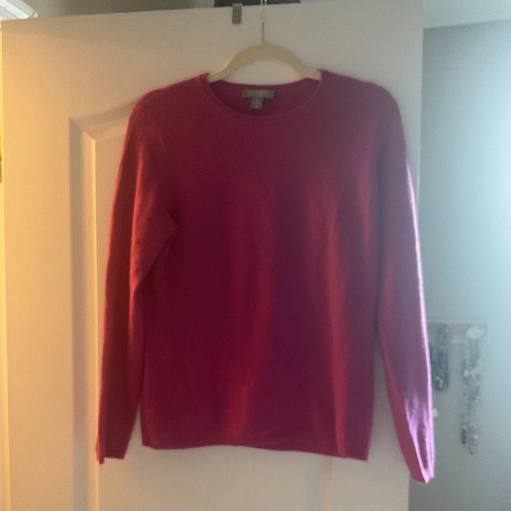 Charter Club Magenta Cashmere Sweater